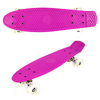 Скейт Profi Penny Board LED MS0848-2 Рожевий