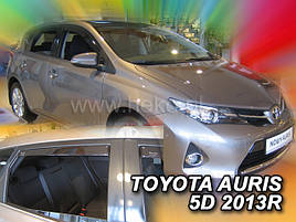 Дефлектори вікон (вітровики) Toyota Auris 2012+ 5D (вставні, 4 шт.) (HEKO)