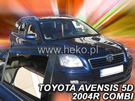 Дефлектори вікон (вітровики) Toyota Avensis 2003-2009 Wagon (вставні, 4 шт.) (HEKO)