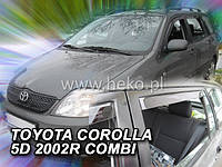 Дефлекторы окон (ветровики) Toyota Corolla 9 2001-2007 5D Combi 4шт (Heko)