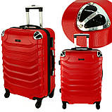 Чемодан дорожній RGL 730, середній! Новинка 2018! Валіза з укріпленими кутами на 4х колесах, фото 2