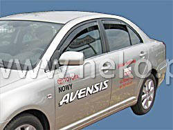 Дефлектори вікон (вітровики) Toyota Avensis 2003-2009 Sedan 4шт (Heko)