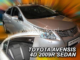 Дефлектори вікон (вітровики) Toyota Avensis 2009 -> Sedan 4шт (Heko)