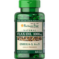 Flax Oil 1000 мг Puritan's Pride, 60 капсул
