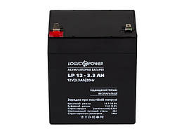 Свинцево-кислотний акумулятор Battery LogicPower 12 V, 3.3 Ah