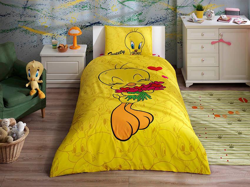 Постільна білизна Tac Disney - Tweety Hearts 160*220 підліткове