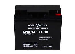 Свинцево-кислотний акумулятор Battery LogicPower 12 V, 18 Ah