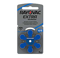 Батарейки для слухових апаратів Rayovac EXTRA 675 (6 шт.)