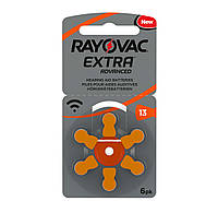 Батарейки для слухових апаратів Rayovac EXTRA 13 (6 шт.)
