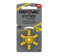 Батарейки для слухових апаратів Rayovac EXTRA 10 (6 шт.)