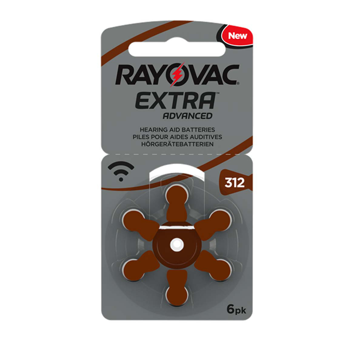 Батарейки для слухових апаратів Rayovac EXTRA 312 (6шт)