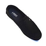 Літні мокасини замшеві чорні в сіточку чоловіче взуття великих розмірів Rosso Avangard M4 Cross Black, фото 6