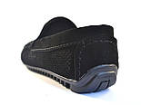 Літні мокасини замшеві чорні в сіточку чоловіче взуття великих розмірів Rosso Avangard M4 Cross Black, фото 8