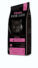 Fitmin cat For Life Kitten Фитмин Корм для кошенят до 12 місяців, вагітних і годуючих кішок, 400 г