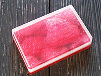 Оригінальне сувенірне мило ручної роботи з картинкою "Малинка"