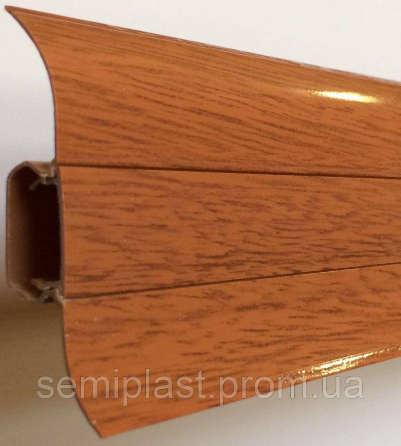 Плінтус ПВХ з коробом Японська Груша (525) 60х23х2500 мм Decoplast