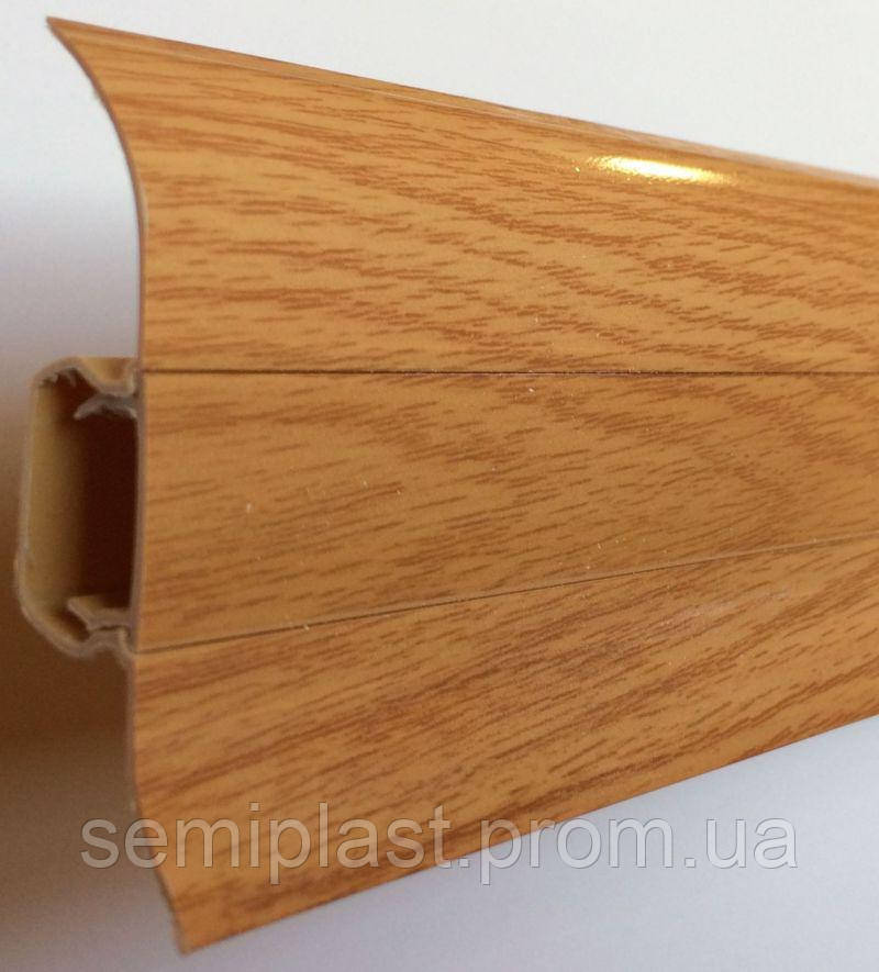 Плінтус ПВХ з коробом Дуб Садибний (807) 60х23х2500 мм Decoplast