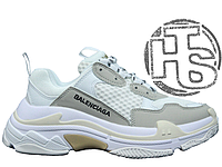 Жіночі кросівки Balenciaga Triple S Trainers White/Grey