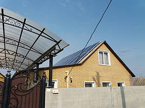 Установленная солнечная электростанция под зеленый тариф в городе Тростянец 5,2 кВт