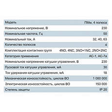 Пускач модульний ПМм 4P 40A 4NO 380В Electro, фото 2