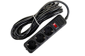 Мережевий фільтр-подовжувач LOGAN SFB3-3 Black (3м)