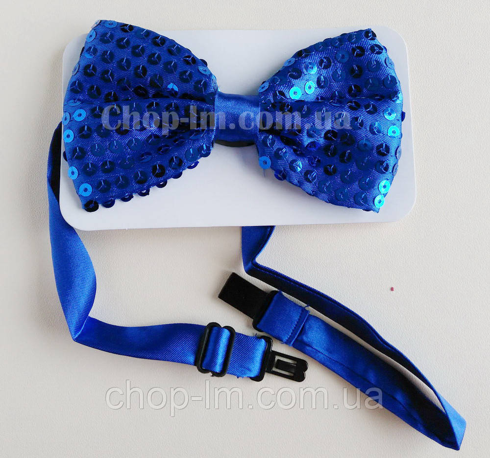 Бабочка-галстук (бабочка синяя, карнавальная) - фото 2 - id-p518094027
