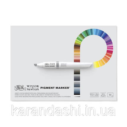 Склейка Pad для маркерів W&N, Pigment marker, 27,9*35,6 см, 75г/м2, 50л 6001002, фото 2