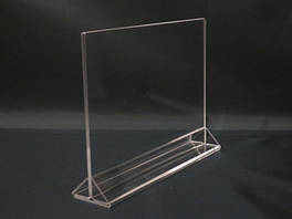 Менюхолдеры, тейбл тенты, подставки под полиграфию А4 формата горизонтальные