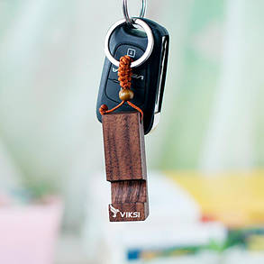 Брелок-подставка для телефона з дерева Vivid (Walnut), фото 3