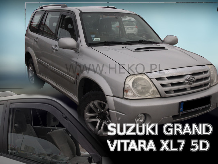 Дефлектори вікон (вітровики) Suzuki Grand Vitara FT 1998-2005 5D 4шт(Heko)