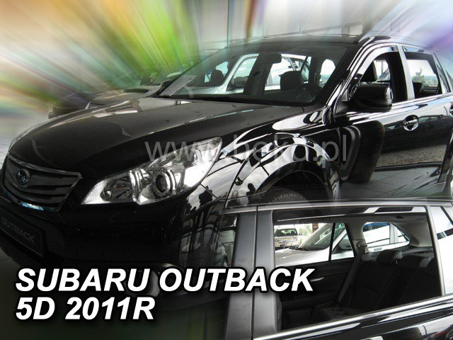 Дефлектори вікон (вітровики) Subaru OUTBACK 2009 →(HEKO)
