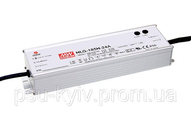 Блок питания Mean Well HLG-185H-36 Драйвер для светодиодов (LED) 187.2 Вт, 36 В, 5.2 А (AC/DC Преобразователь)