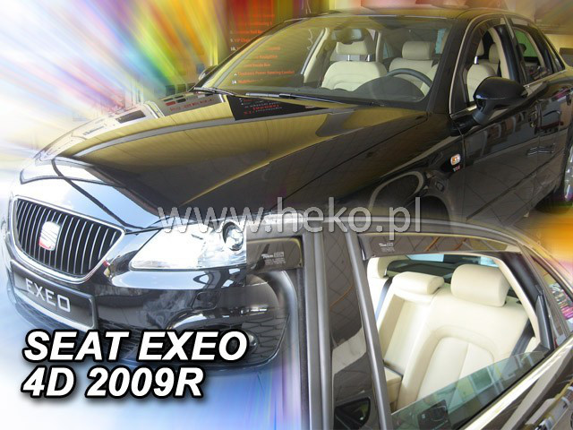 Дефлектори вікон (вітровики) SEAT EXEO - 4d 2009+  SEDAN (HEKO), фото 1