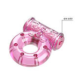 Кільце на пінис Vibro ring — pink, фото 3