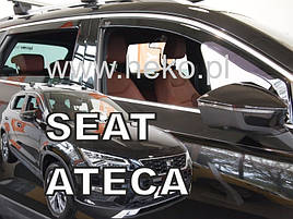 Дефлектори вікон (вітровики) SEAT Ateca 5d 2016r→(HEKO)