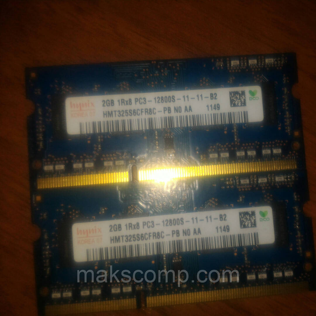 Пам'ять Hynix 2Gb So-DIMM DDR3 PC3-12800S (HMT325S6CFR8C)
