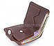 Чоловічий шкіряний гаманець VIVA, компактний, коричневий, фото 4