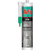 Герметик силіконовий всесезонний (всепогодний) AKFIX 915N, прозорий, 310 ml