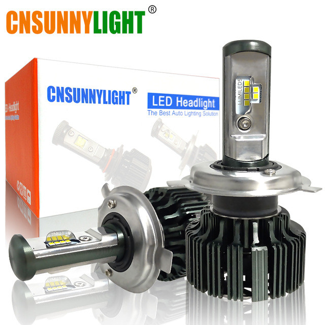 Комплект світлодіодних LED LED LED LED ламп Cnsunnylight H13,9007 (8000 Lm, 6000 К, 80 W)