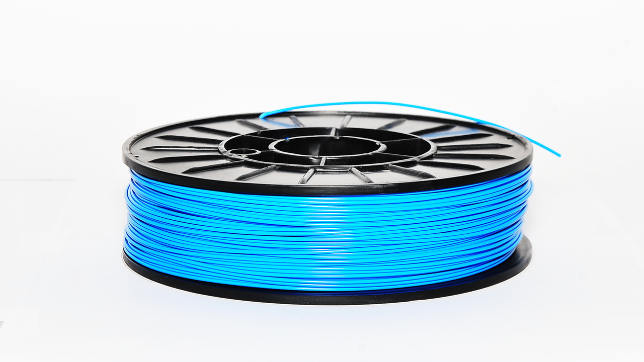 PLA пластик для 3D друку, 2.85 мм, 0.75 кг 0.75 кг, блакитний