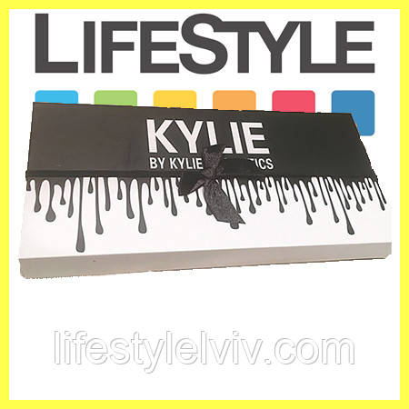Набір помад KYLIE Lipstick Black Edition 12 шт.! Помада Кайлі чорна з бантиком
