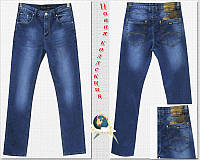 Мужские классические стрейчевые джинсы DGaken светло-синего цвета 34 размер