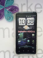 Чехол для Sensation HTC 4G/G14 (силикон прозрачный матовый)