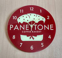 Часы с логотипом "PANETTONE" Д=400 мм