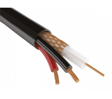 Кабель коаксіальний c харчуванням зовнішній Infocord RG-59+2*0.5