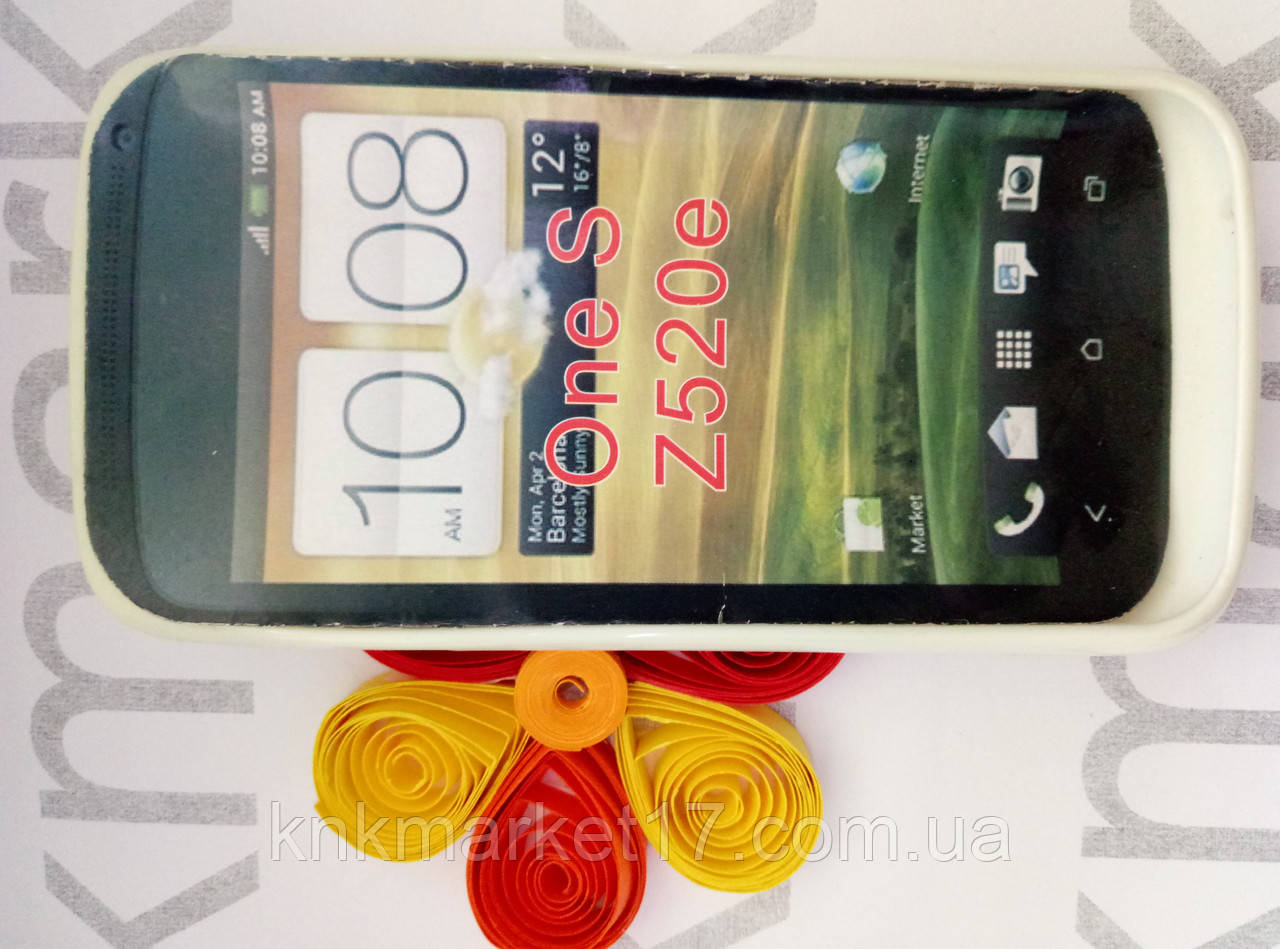 Чехол для HTC One S/Z520e (пластик белый)
