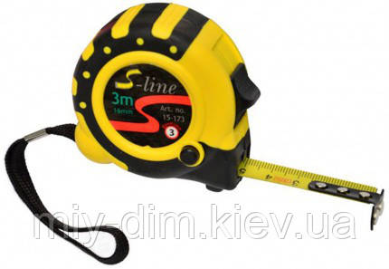 Рулетка, з магнітом, 3функції, 5м/19мм (15-174)