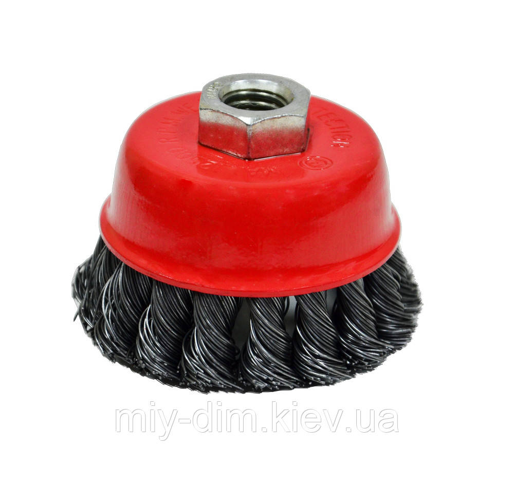 Щітка-крацовка "Чашка" закручена , 80мм (18-191)