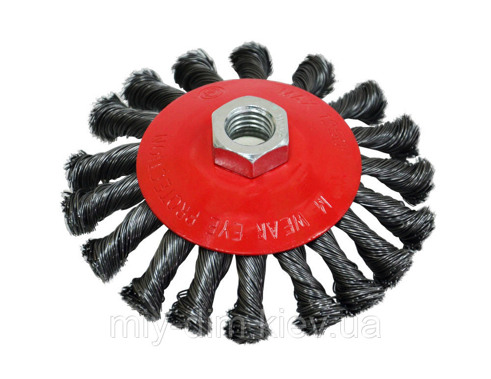 Щітка-крацовка кругова закручена,100мм SРІТСЕ (18-210)