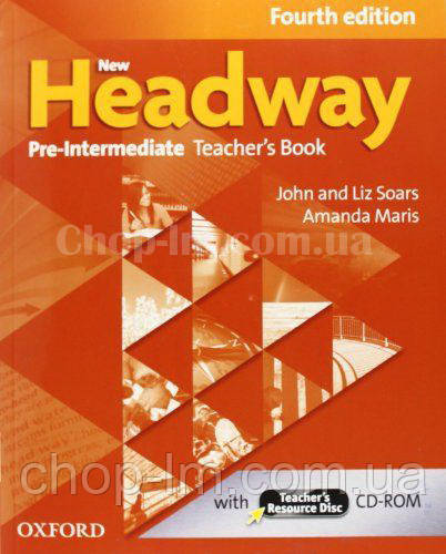 New Headway Pre-Intermediate Fourth Edition Teacher's Book + Resource Disc (книга для вчителя з диском 4-і лід)
